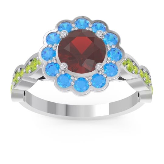 Art Deco Halo Pave Smita Ring