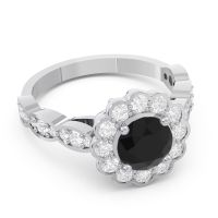 Art Deco Halo Pave Smita Ring