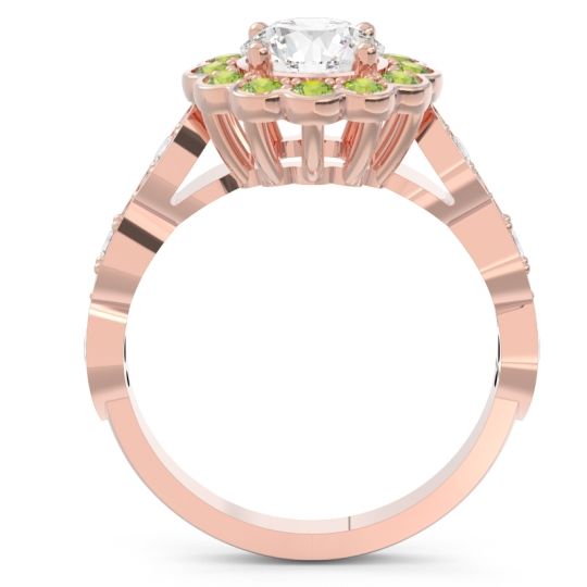 Art Deco Halo Pave Smita Ring
