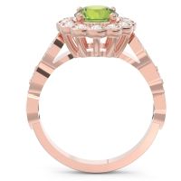 Art Deco Halo Pave Smita Ring