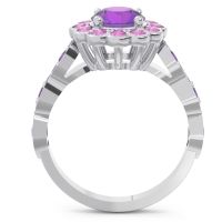 Art Deco Halo Pave Smita Ring