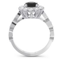Art Deco Halo Pave Smita Ring