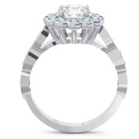 Art Deco Halo Pave Smita Ring