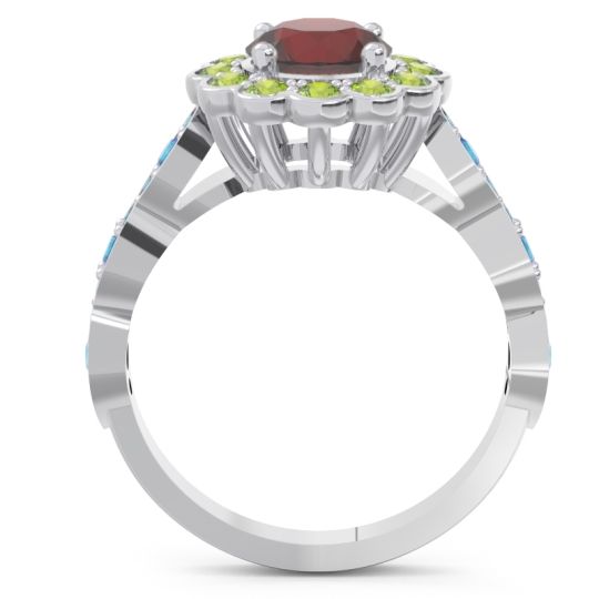 Art Deco Halo Pave Smita Ring