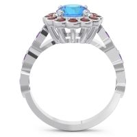 Art Deco Halo Pave Smita Ring