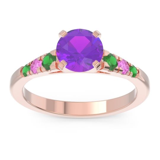 Cathedral Pave Sari Ring