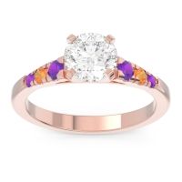 Cathedral Pave Sari Ring