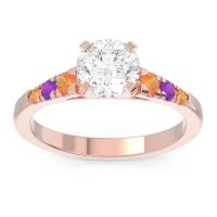 Cathedral Pave Sari Ring