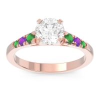 Cathedral Pave Sari Ring