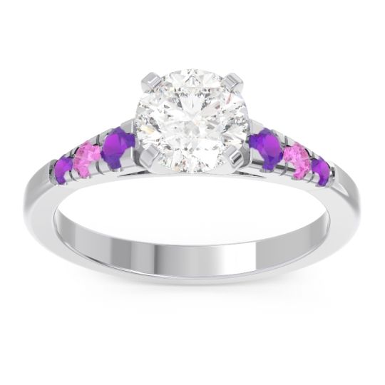 Cathedral Pave Sari Ring