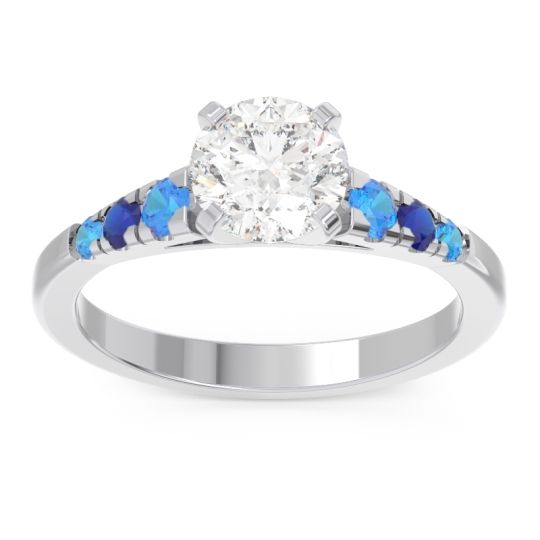 Cathedral Pave Sari Ring