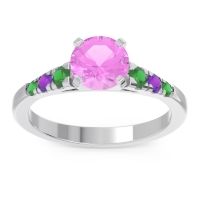 Cathedral Pave Sari Ring