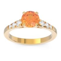 Cathedral Pave Sari Ring
