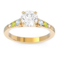 Cathedral Pave Sari Ring