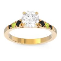 Cathedral Pave Sari Ring