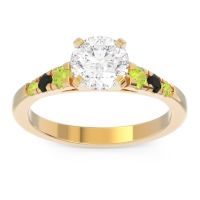 Cathedral Pave Sari Ring