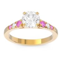 Cathedral Pave Sari Ring