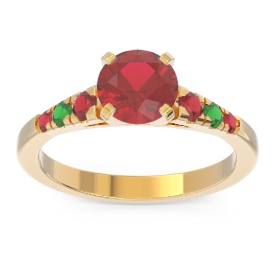 Cathedral Pave Sari Ring