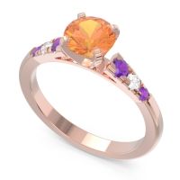 Cathedral Pave Sari Ring
