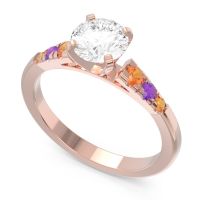 Cathedral Pave Sari Ring
