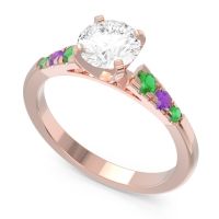 Cathedral Pave Sari Ring