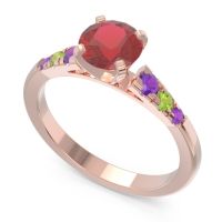 Cathedral Pave Sari Ring