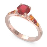 Cathedral Pave Sari Ring