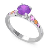 Cathedral Pave Sari Ring
