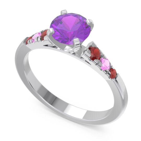 Cathedral Pave Sari Ring