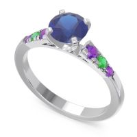 Cathedral Pave Sari Ring