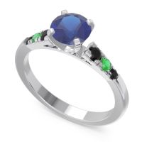Cathedral Pave Sari Ring