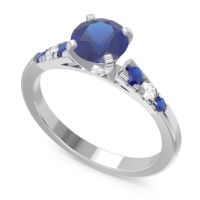 Cathedral Pave Sari Ring