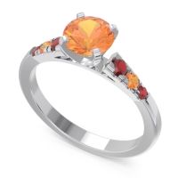 Cathedral Pave Sari Ring