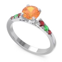 Cathedral Pave Sari Ring