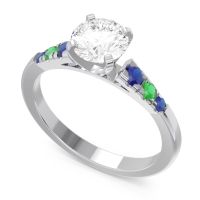 Cathedral Pave Sari Ring