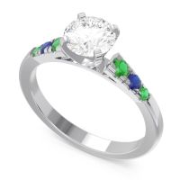 Cathedral Pave Sari Ring