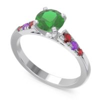 Cathedral Pave Sari Ring