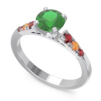 Cathedral Pave Sari Ring