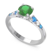 Cathedral Pave Sari Ring