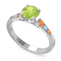 Cathedral Pave Sari Ring