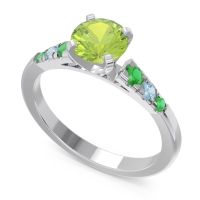 Cathedral Pave Sari Ring