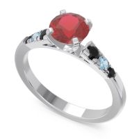 Cathedral Pave Sari Ring