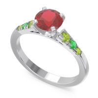 Cathedral Pave Sari Ring
