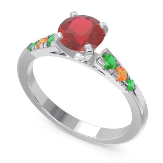 Cathedral Pave Sari Ring