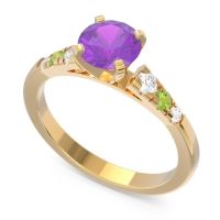 Cathedral Pave Sari Ring