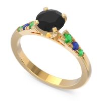 Cathedral Pave Sari Ring
