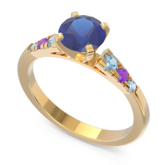 Cathedral Pave Sari Ring
