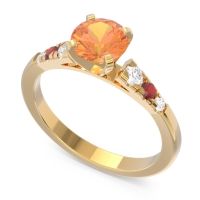 Cathedral Pave Sari Ring