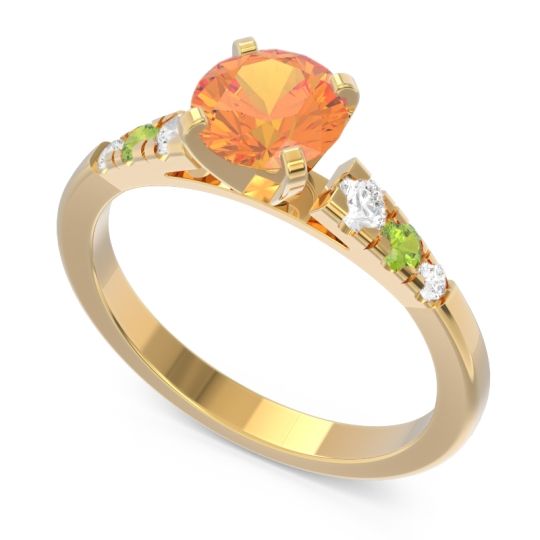 Cathedral Pave Sari Ring