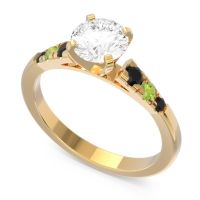 Cathedral Pave Sari Ring